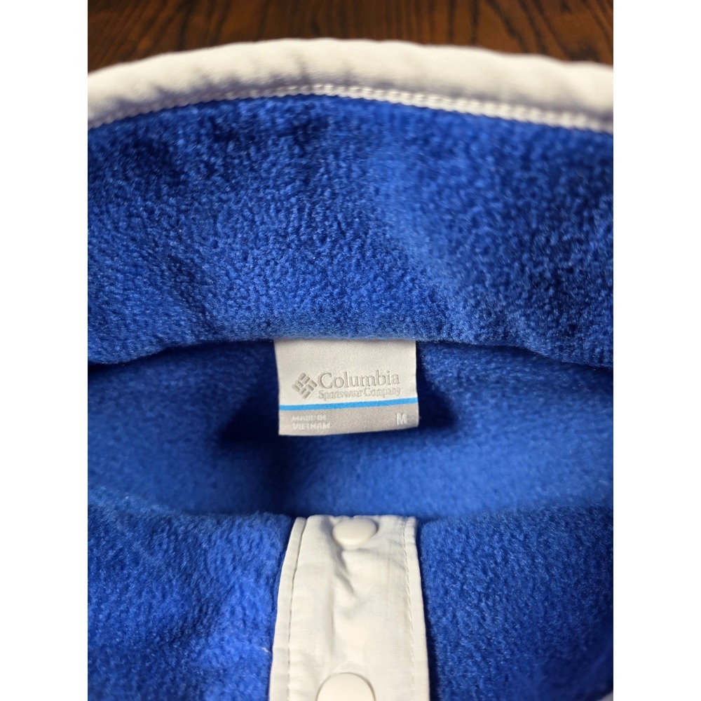 Columbia Los Angeles Dodgers Steens Mountain Pullover Fleece Jacket Mens Medium - Picture 7 of 8